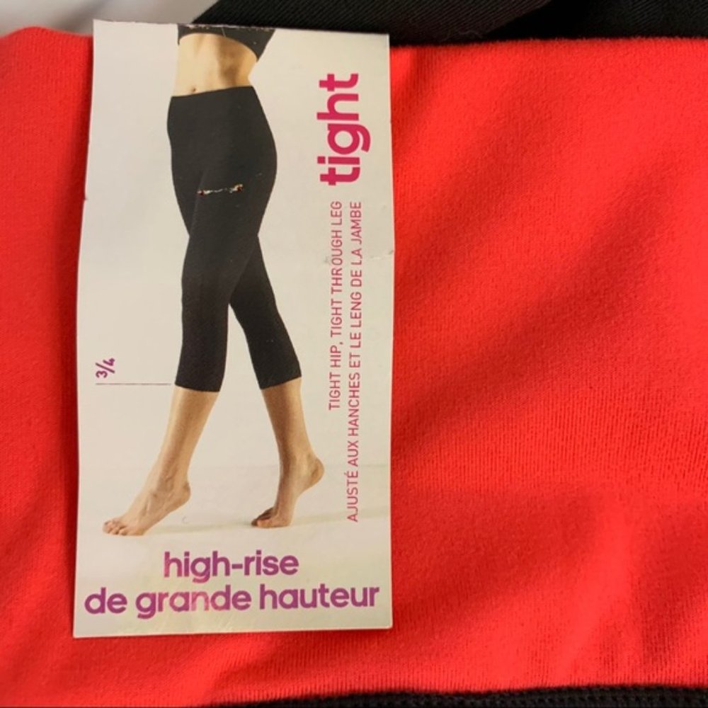 New Adidas color block high rise crop leggings Med